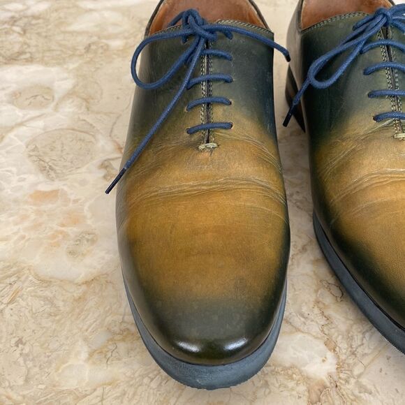 Messico Handcrafted Leather Derby Lace Up Shoes - Picture 5 of 14